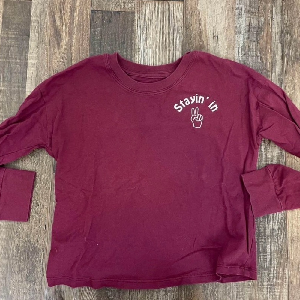 Kids small long sleeve chillin out top - Picture 2 of 3